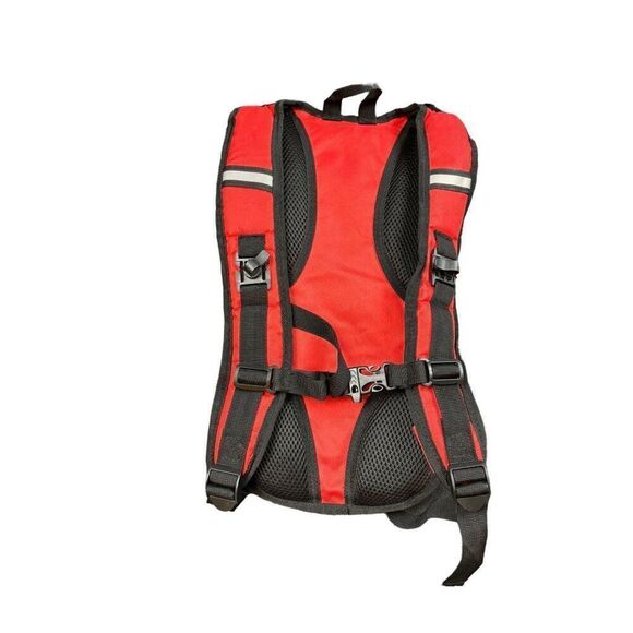 Water Buffalo Red & Grey Polyester PVC Hydration Backpack - backpack ONLY!! - Picture 8 of 10